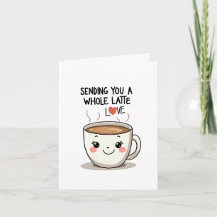 Sie erhalten eine komplette Liebe-Kaffeekarte Karte