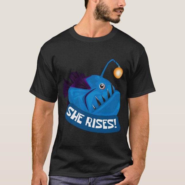 Sie erhebt sich Anglerfisch T-Shirt (Vorderseite)