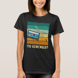 Sie erinnern sich an Musikkassette und Bleistift T-Shirt