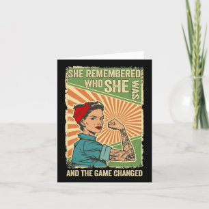 Sie erinnerte sich daran, wer sie war, und das Spi Karte