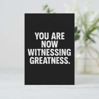 "Sie erleben gerade Grösse" Einladungskarte Einladung