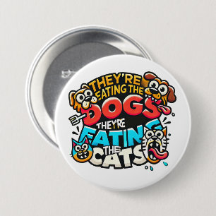 Sie essen das Button von Hunden und Katzen