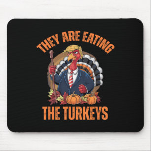 Sie essen den komischen Trump-Erntedank der Türkei Mousepad