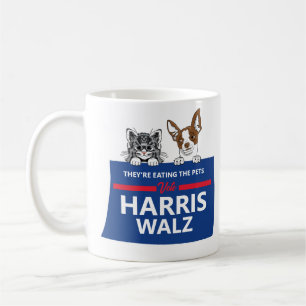 Sie essen die Haustiere - wählen Harris Walz Kaffeetasse