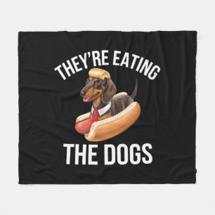Sie essen die Hunde Donald Trump Debatte 2024 Fleecedecke