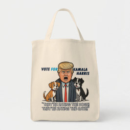 Sie essen die Hunde Funny Trump Kamala 2024 Tragetasche