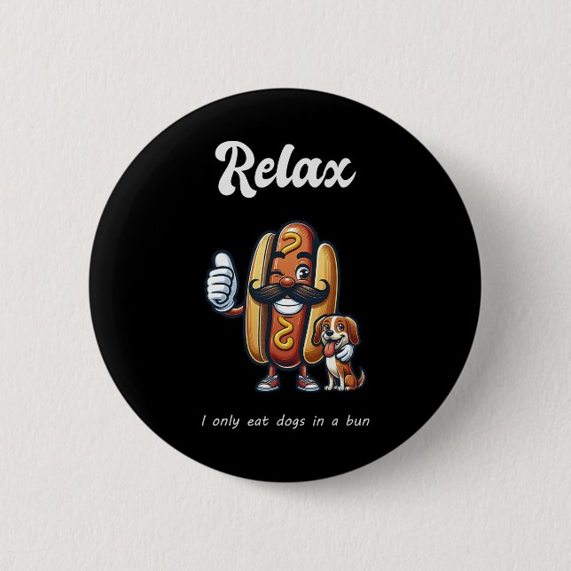 Sie essen die Hunde Katzen Haustiere Trump Kamala  Button (Vorderseite)