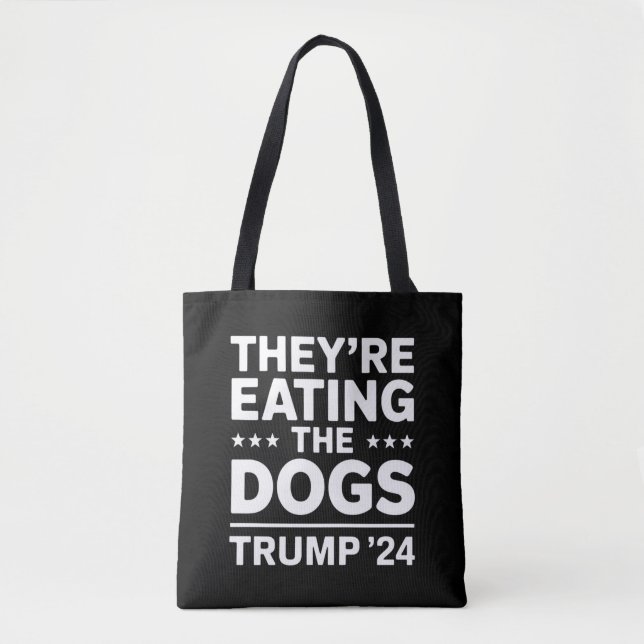 Sie essen die Hunde lustige Debatte Trump Zitat (Vorderseite)