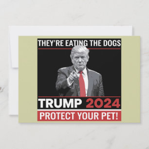 Sie essen die Hunde Trump 2024-Debatte Einladung