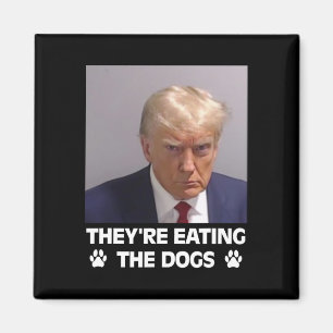 Sie essen die Hunde Trump 2025 Amerika Wahl Magnet