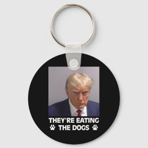 Sie essen die Hunde Trump 2025 Amerika Wahl Schlüsselanhänger