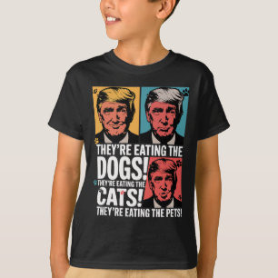 Sie essen die Hunde Trump Vs Kamala 2025 Wählen T-Shirt