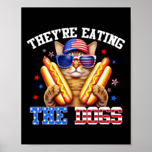 Sie essen die Hunde und Katzen Kamala Trump Deba Poster