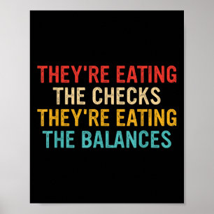 Sie essen die Karos, die sie essen, das Gleichgewi Poster