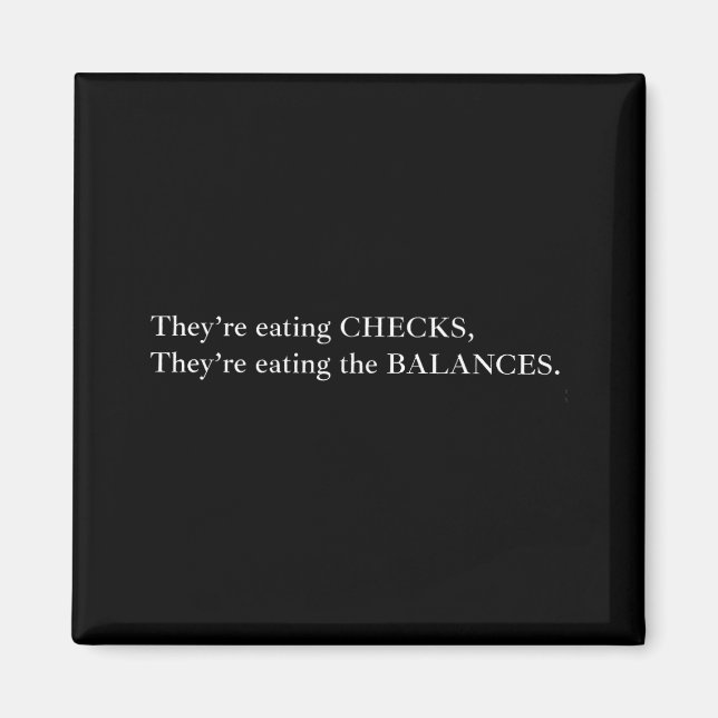 Sie essen die Karos, die sie essen den Balan Magnet (Vorne)