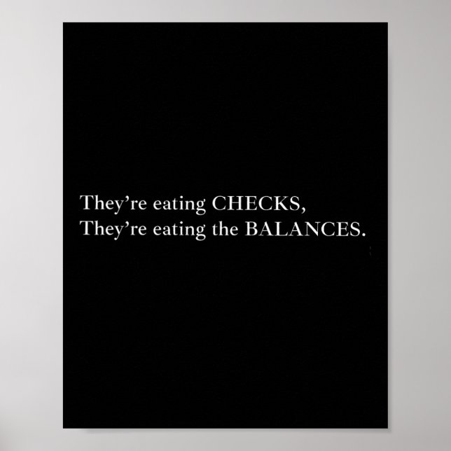 Sie essen die Karos, die sie essen den Balan Poster (Vorne)