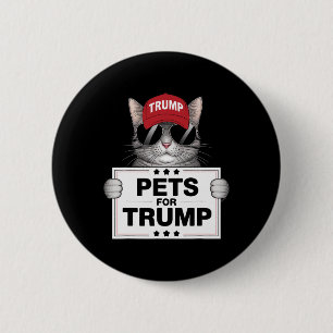 Sie essen die Katzen Trump Rette unsere Haustiere  Button