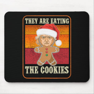 Sie essen die Kekse Weihnachten Trump-Spaß Mousepad