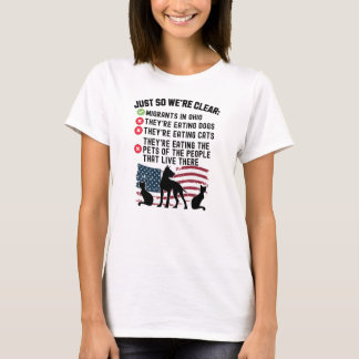 Sie essen Haustiere in Springfield - Harris Walz T-Shirt