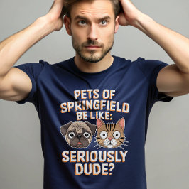 Sie essen Hunde Katzen Springfield Haustiere T-Shirt