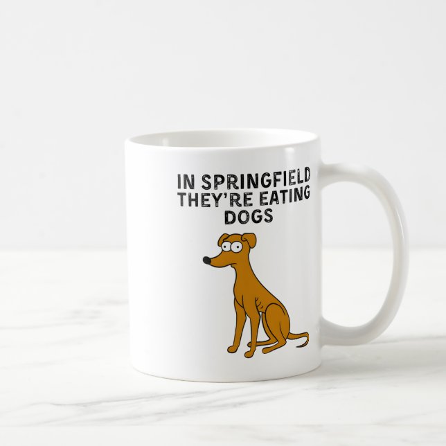 Sie essen Hunde Trump Kamala Harris Debatten Kaffeetasse (Rechts)