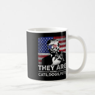 Sie essen Katzen Hunde Haustiere Trump  Kaffeetasse