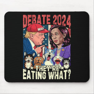 Sie essen was lustige Debatten 2024 Haustier Mousepad