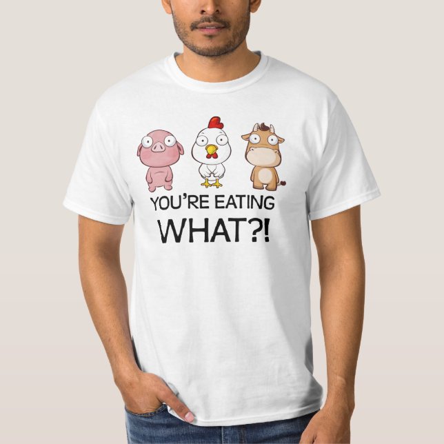 Sie essen, was?! - Sie essen, was?! - Tiere T-Shirt (Vorderseite)