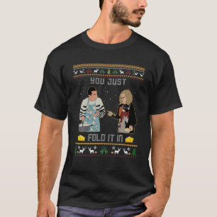 Sie falten es einfach in der Chee.Se Xmas-Falte. T-Shirt