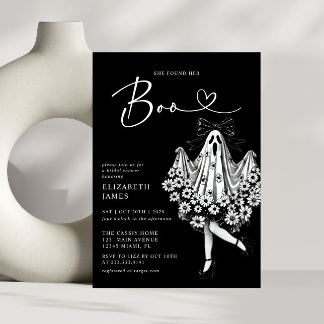 Sie fand ihr Boo Ghost-Brautparty Einladung (Von Creator hochgeladen)