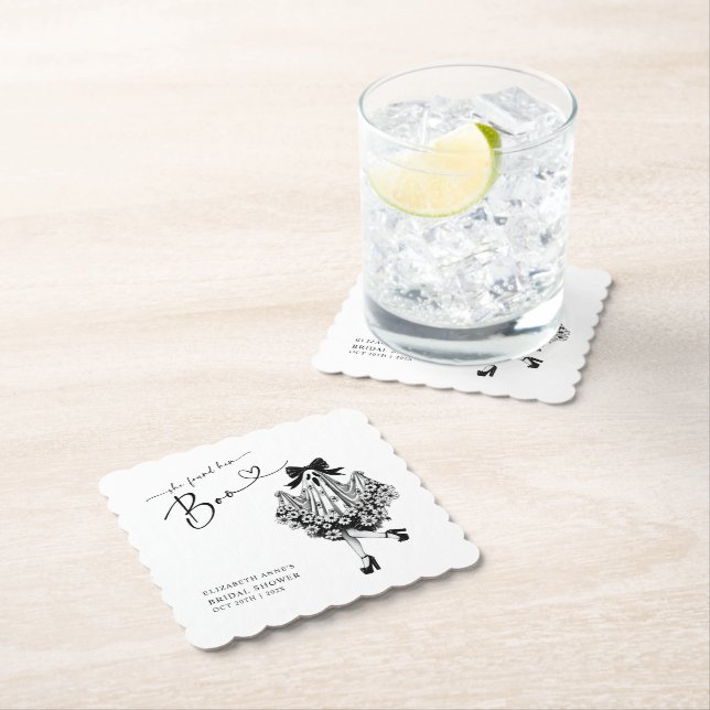 Sie fand ihr Boo Ghost-Brautparty Untersetzer (Vor Ort)