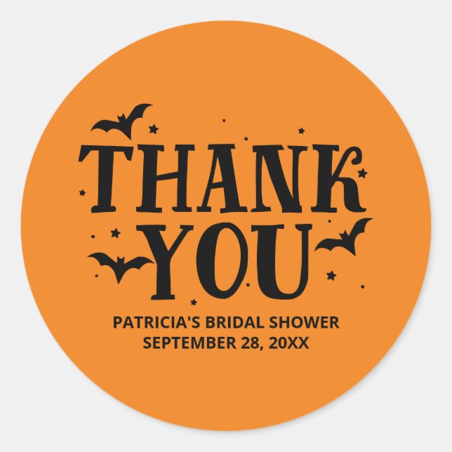 Sie fand ihr Brautparty zu Halloween Runder Aufkleber (Vorderseite)