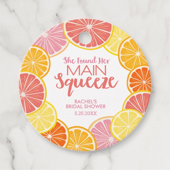 Sie fand ihr Haupt-Squeeze-Brautparty Geschenkanhänger (Vorderseite)