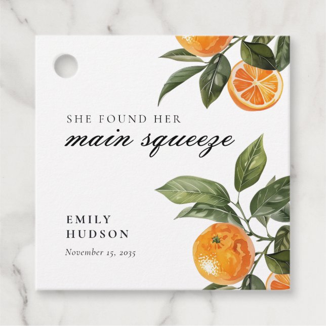 Sie fand ihr Haupt-Squeeze-Brautparty Geschenkanhänger (Vorderseite)