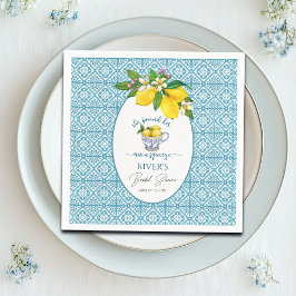 Sie fand ihr Haupt-Squeeze-Brautparty Serviette