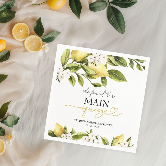 Sie fand ihr Haupt-Squeeze-Brautparty Serviette (Von Creator hochgeladen)