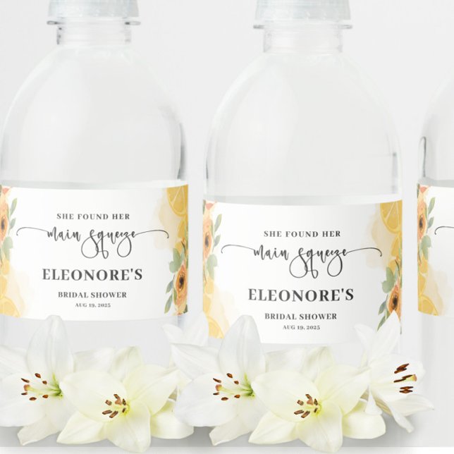 Sie fand ihr Haupt-Squeeze-Brautparty Wasserflaschenetikett (Von Creator hochgeladen)