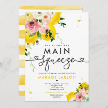 Sie fand ihr Haupt Squeeze Lemon Brautparty