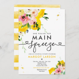 Sie fand ihr Haupt Squeeze Lemon Brautparty Einladung
