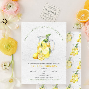 Sie fand ihr Haupt Squeeze Lemon Brautparty Einladung