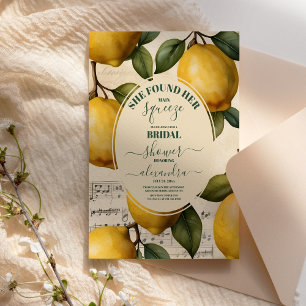 Sie fand ihr Haupt Squeeze Lemon Brautparty Einladung
