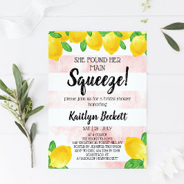 Sie fand ihr Haupt Squeeze Lemon Brautparty Einladung