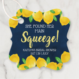 Sie fand ihr Haupt Squeeze Lemon Brautparty Geschenkanhänger