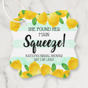 Sie fand ihr Haupt Squeeze Lemon Brautparty Geschenkanhänger
