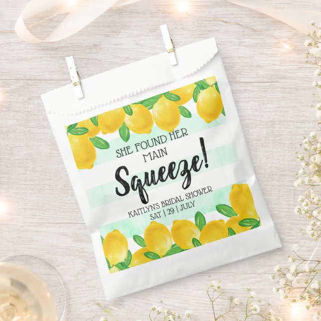 Sie fand ihr Haupt Squeeze Lemon Brautparty Geschenktütchen (Ausgeschnitten)