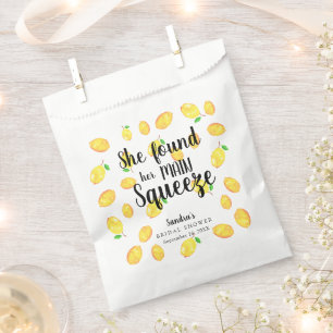 Sie fand ihr Haupt Squeeze Lemon Brautparty Geschenktütchen