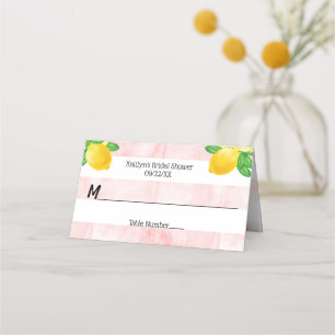 Sie fand ihr Haupt Squeeze Lemon Brautparty Platzkarte