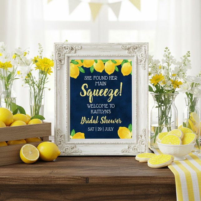 Sie fand ihr Haupt Squeeze Lemon Brautparty Poster (Von Creator hochgeladen)