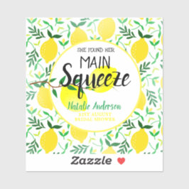 Sie fand ihr Haupt-Squeeze-Lemons-Brautparty Aufkleber