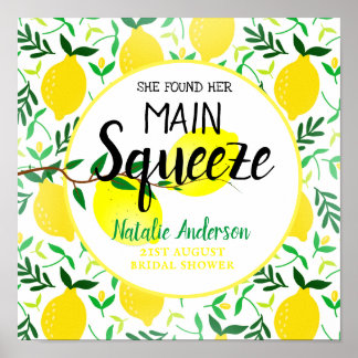 Sie fand ihr Haupt-Squeeze-Lemons-Brautparty Poster